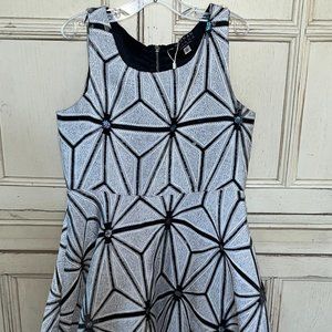 Hannah Banana Fit & Flare Skater Dress with Iridescent Dot Design Girls Size 10